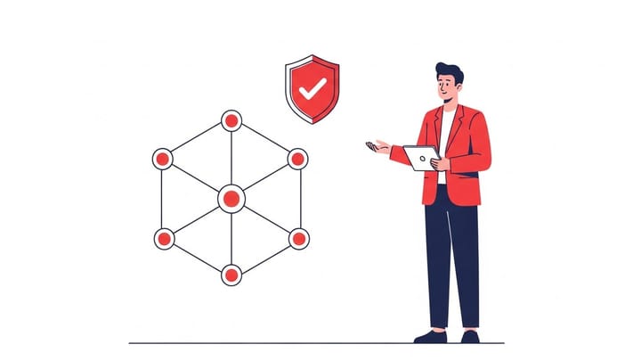 Ilustrasi flat vector profesional membahas tren antarmuka software 2026 dan konsep Zero-UI berbasis AI.