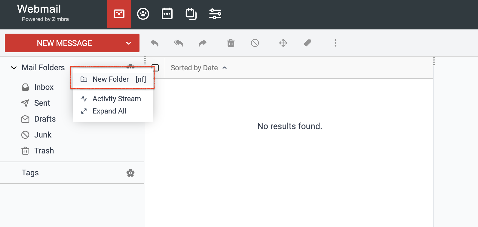 Create new folder