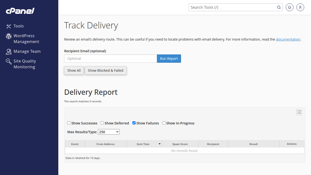 Halaman Track Delivery