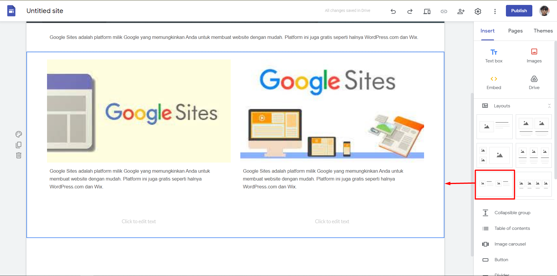 Cara Membuat Website di Google Sites