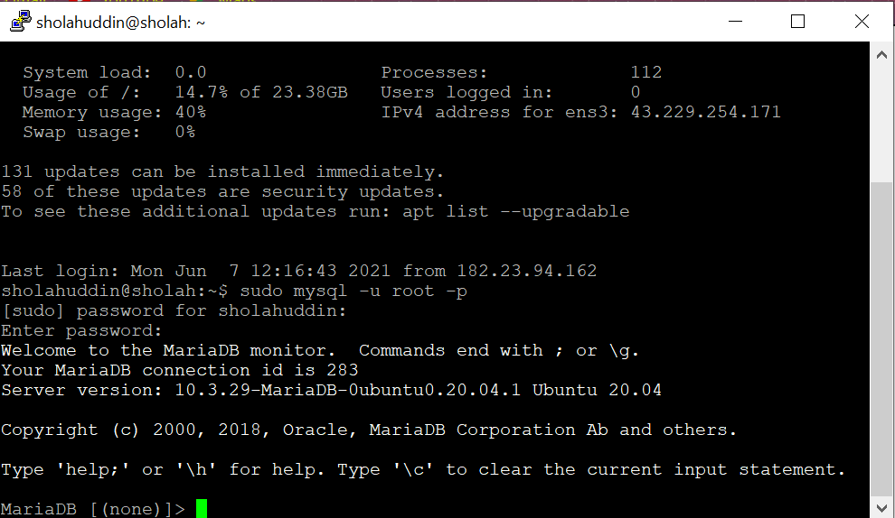 Etc mysql