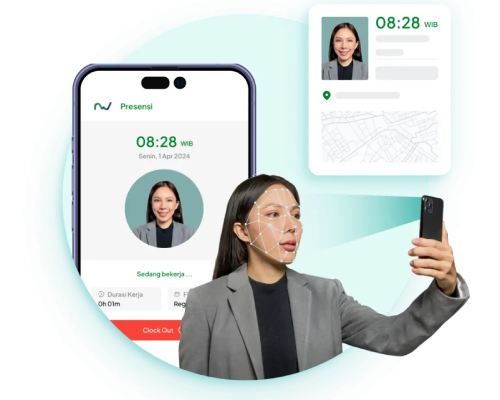 nusawork Face Recognition Feature